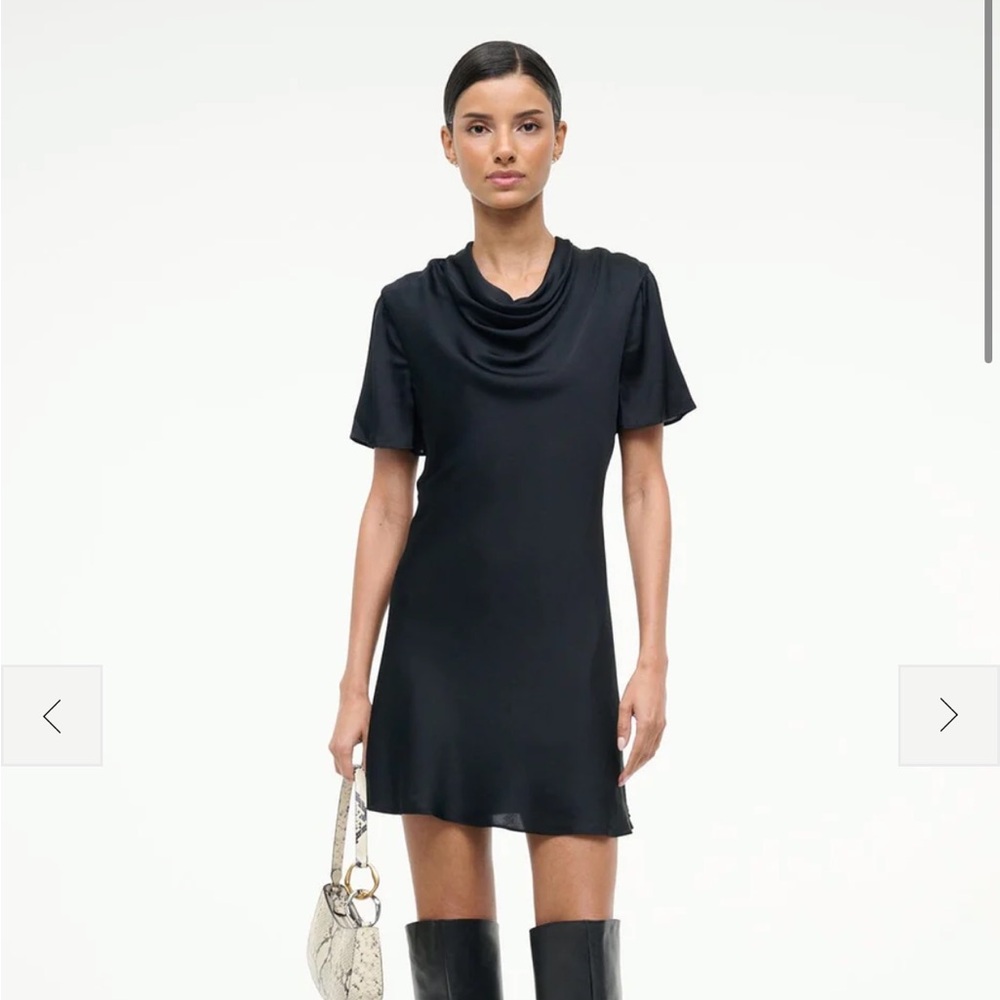 STAUD Iris Silk Mini Dress